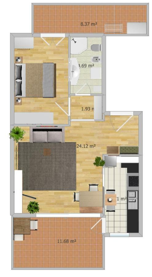Appartment Trojer Мерано Екстериор снимка